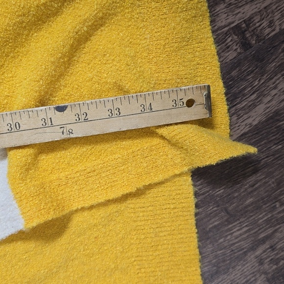 ANDREE BY UNIT Women's S Pink & Yellow Color Block Cardigan Sweater Long - Picture 2 of 7